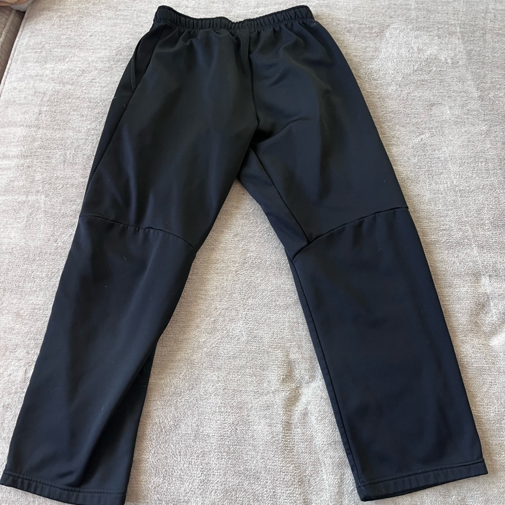 Nike Therma Training Pants Men L Lined Sweatpants Triple Black 800191-010 Swoosh - Picture 7 of 7